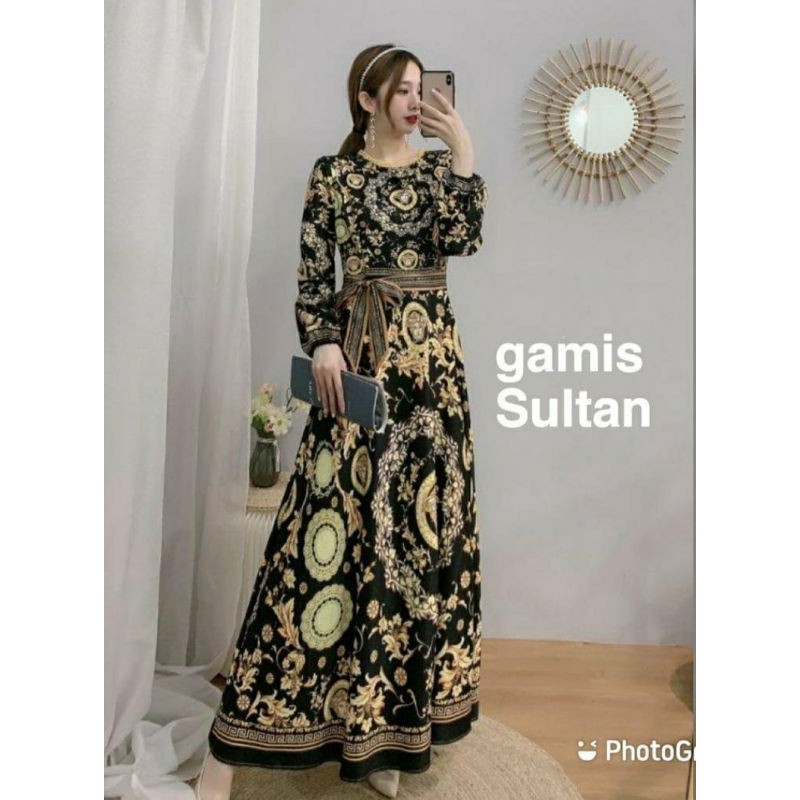 gamis sultan Lebaran REAL PICT Nagita Slavina // dress baju lebaran