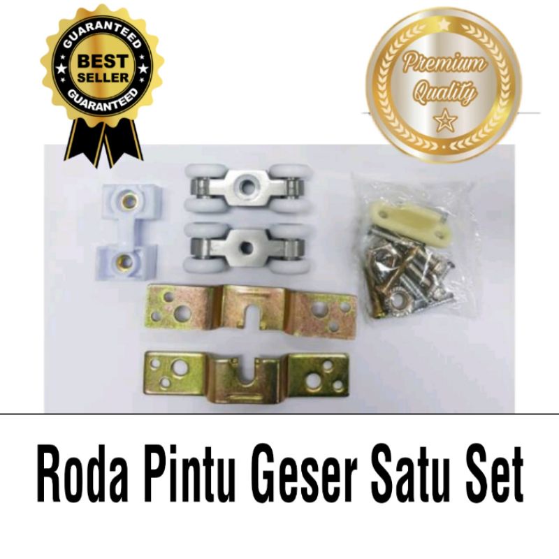 Roda Rel Pintu Geser Sliding Door Satu Set