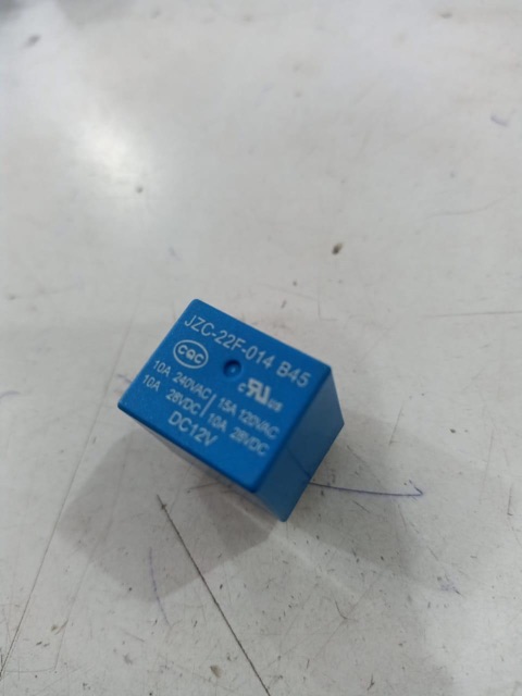 Relay 12v 5 pin biru blue JZC-22F-014 B45 10A