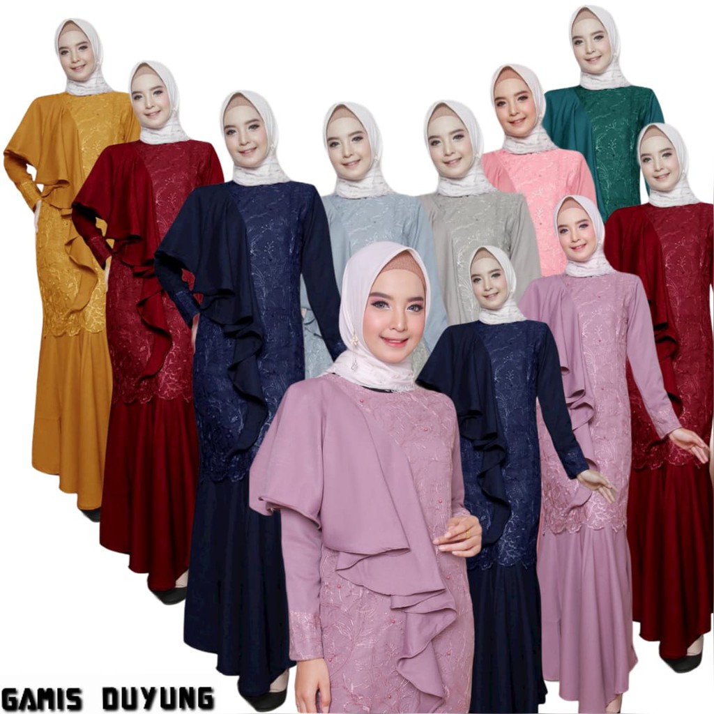 GAMIS TERBARU/GAMIS CANTIK MODERN KEKINIAN/GAMIS DUYUNG/GAMIS SIREN