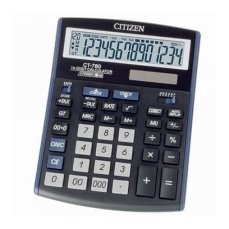 

Kalkulator Citizen CT-780 - Kalkulator 14 DIGIT CITIZEN CHECK CORRECT