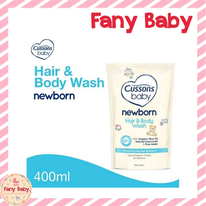 Cussons Baby Newborn Hair &amp; Body Wash 400ml