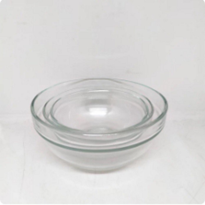 Mangkok kaca bening / polos
