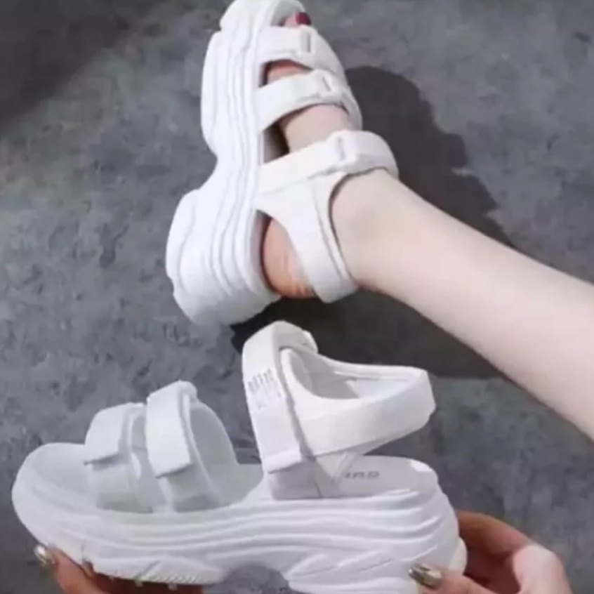 mdaffstore - 8.8  Sale Sandal Gunung Anak Wanita Kasual Sandal Gunung Korea GN 01-Gladi Putih