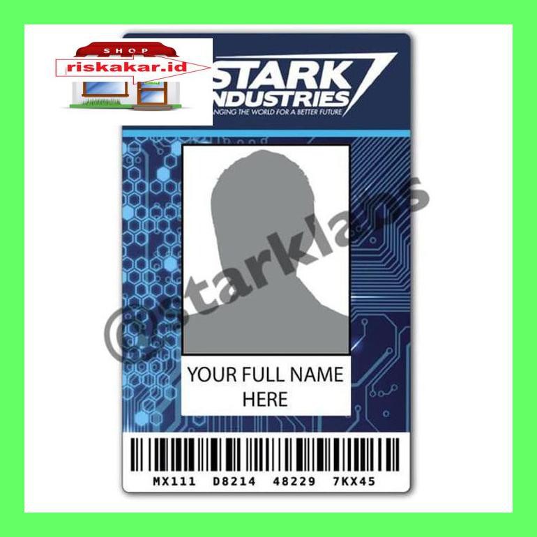 Ktgca Id Card Tony Stark Mandiri Emoney Stark Industries Custom Iron Man Car40D