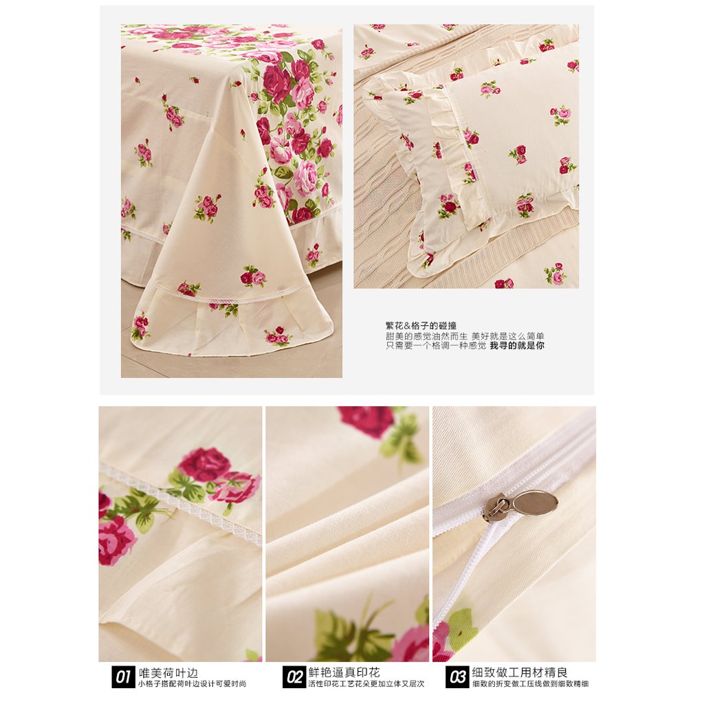 Cotton Bed Sheet Set - Sprei