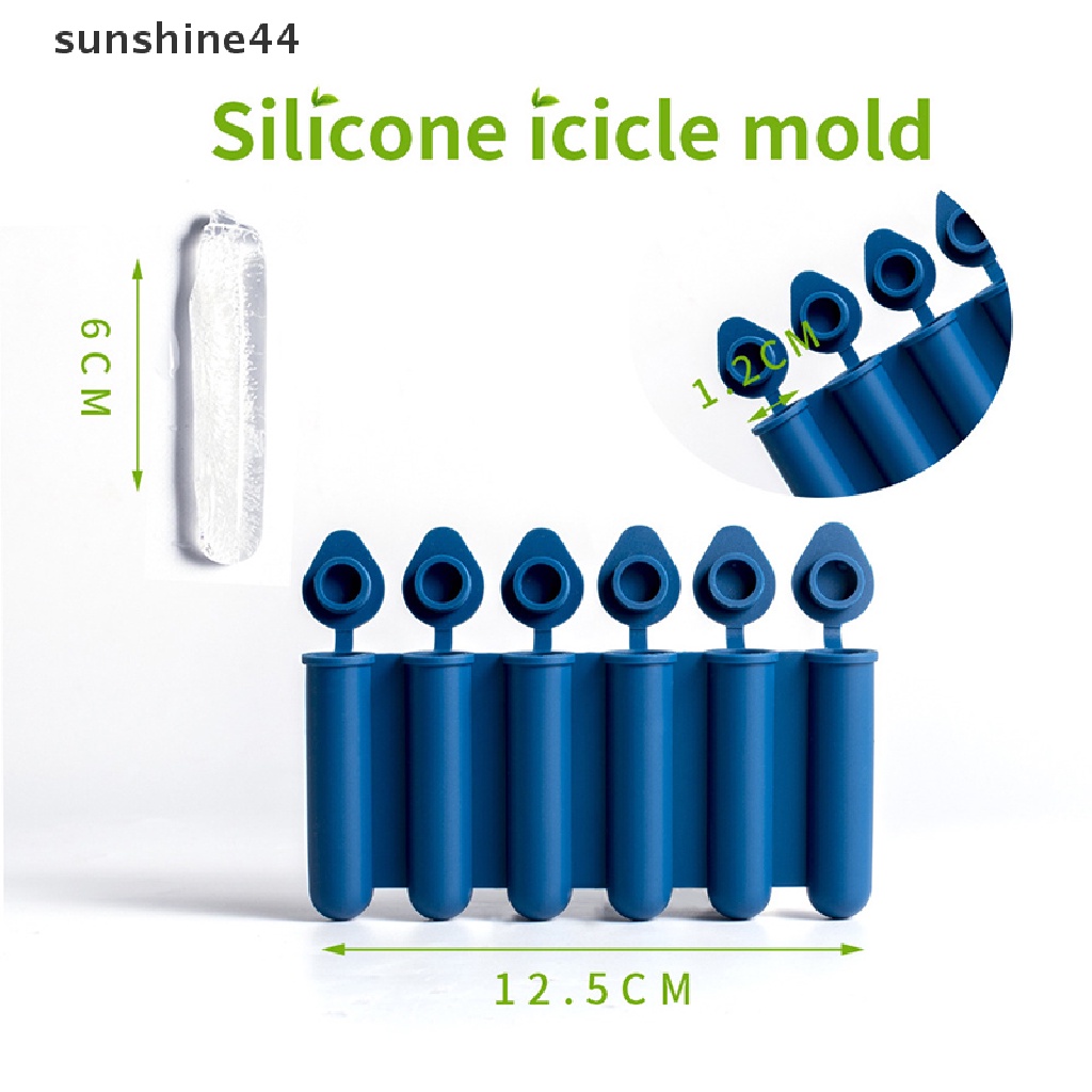 Sunshine Cetakan Es Batu Mini 6 Sekat Bahan Silikon Untuk Minuman Cocktail