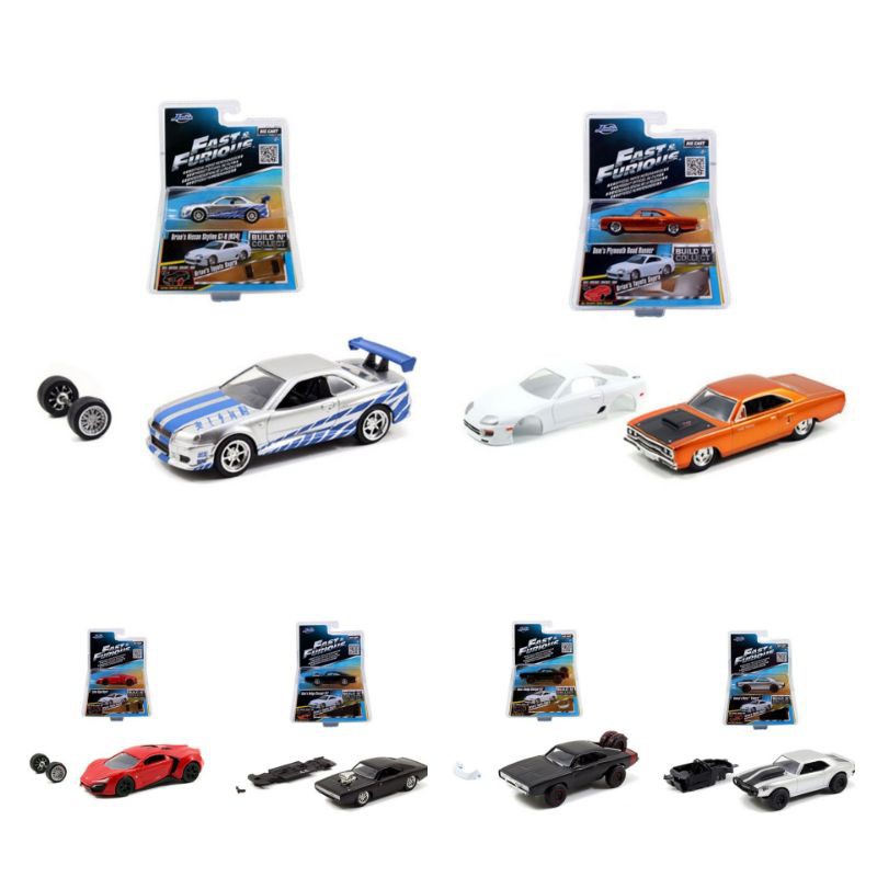 Diecast Mobil Fast furious Jada Skala 1:55 Fast Furious Miniatur Mobil Pajangan