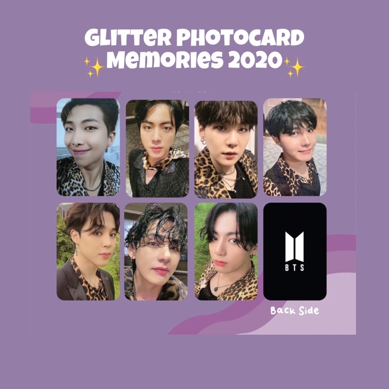 GLITTER PHOTOCARD BTS | PC BTS MEMORIES 2020