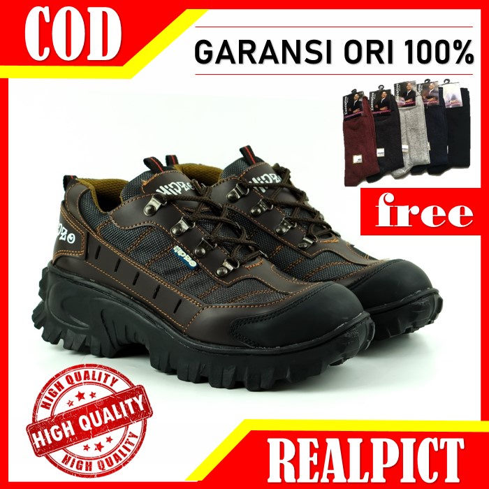 HIPZO M52 Sepatu Safety Pria Sepatu Kerja Pria Sepatu Pria Ridin