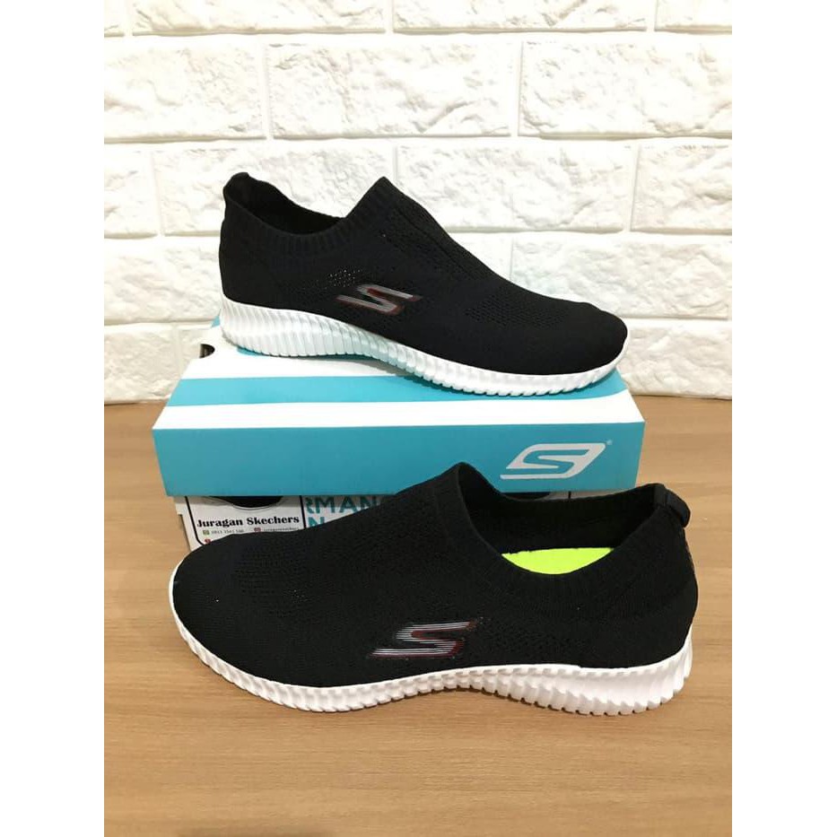 Sepatu Sketcher Skechers Elite Man - Hitam, 40