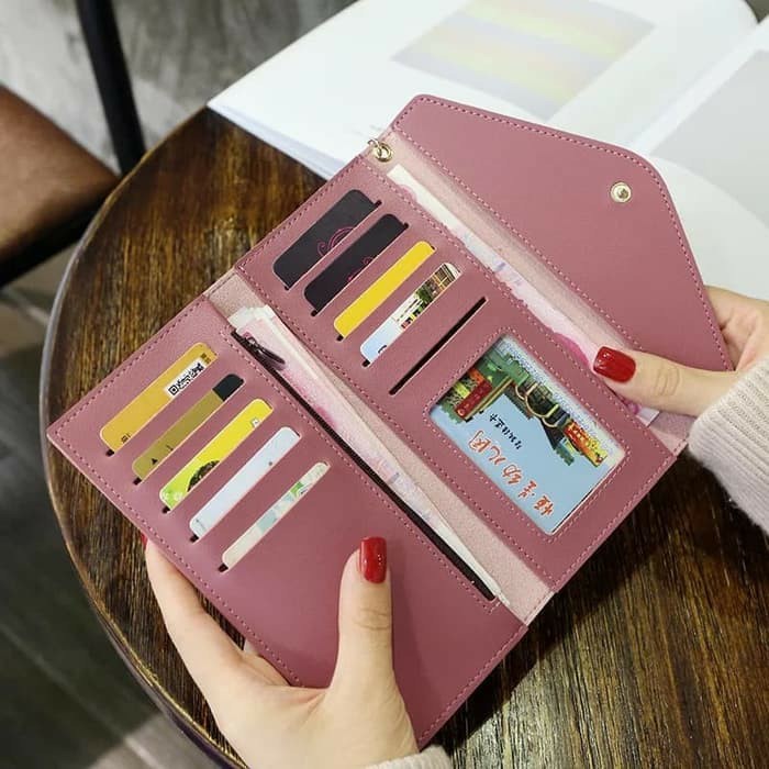 Dompet Cewek Dompet Wanita Women Wallet Fashion Dompet Panjang Kulit Import Murah