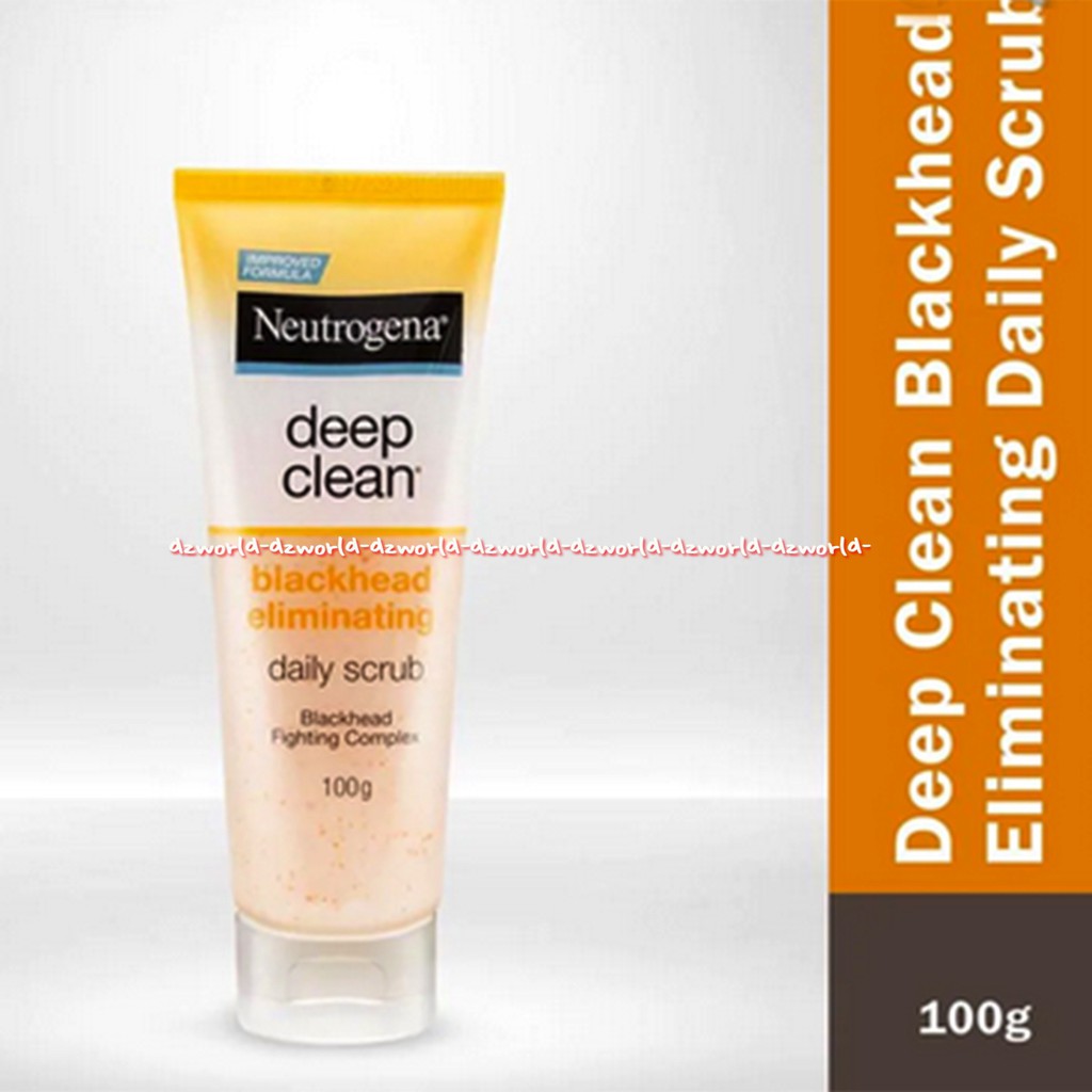 Neutrogena Deep Clean Blackhead Eliminating Daily Scrub Skrub Pembersih Komedo 100gr