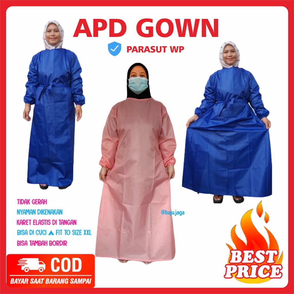 APD GOWN Surgical Gown Medis Operasi Steril Alat Pelindung Diri Taslan Parasut Waterproof TERLARIS