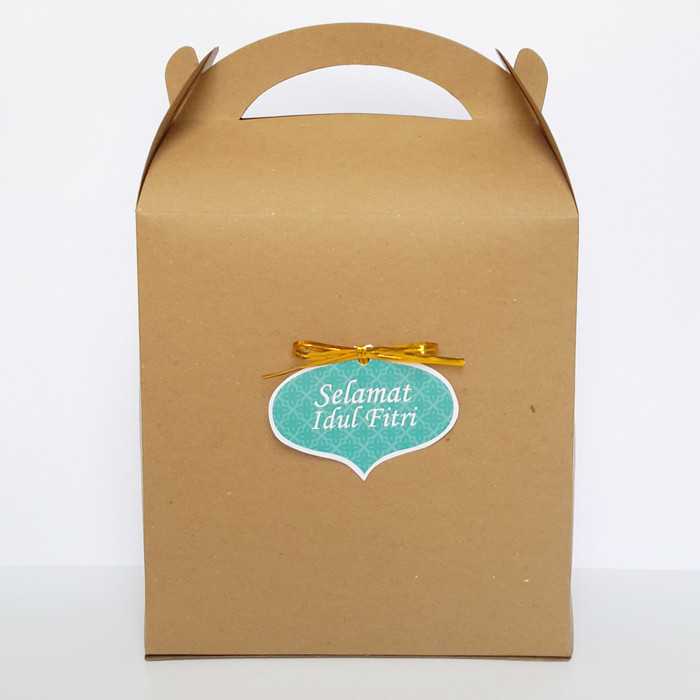 

Kraft gable box goodie paper bag kotak kue kering lebaran idul fitri - PROMO - Bisa COD -