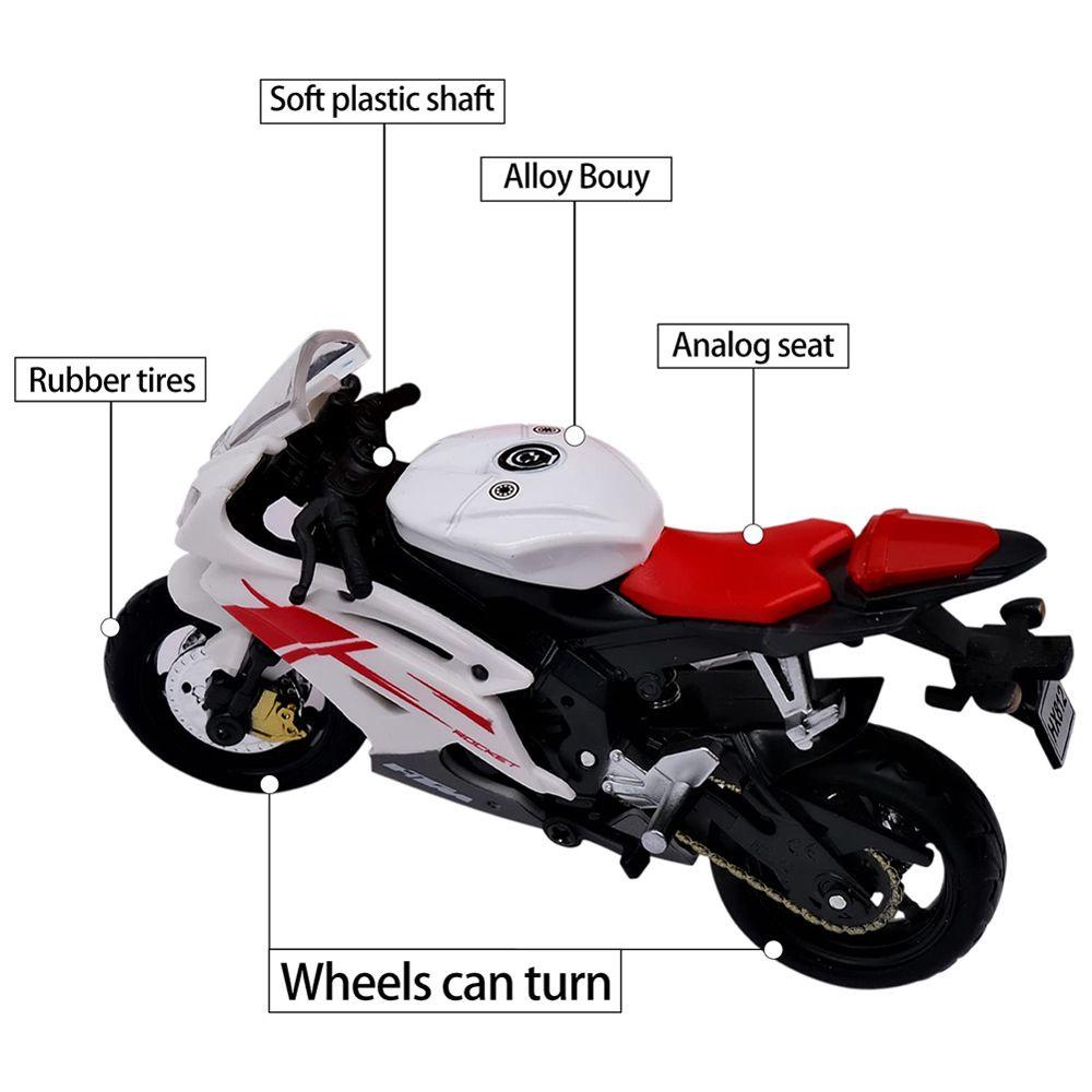 Quinton Motor Model Portable Decor Anak Koleksi Mainan Kendaraan Off-road 1:18 Kendaraan Mainan Mobil Plastik Simulasi Motor