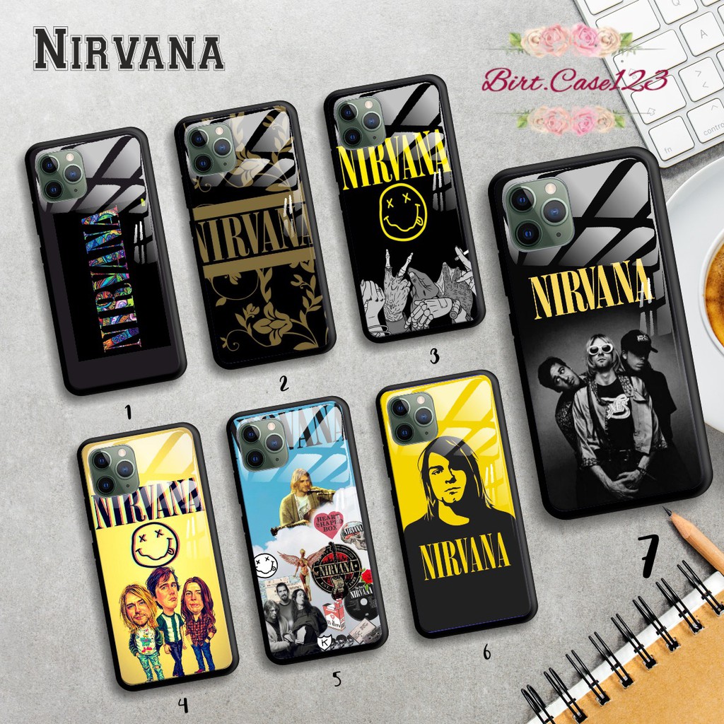 Back case glass NIRVANA Iphone 5 6 6g 6g+ 7 7g 7g+ 8 8+ Xr X Xs Xs Max Se 2020 11 Pro Pro Max BC1529