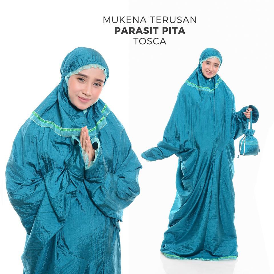 MUKENA DEWASA TERUSAN PARASUT PITA