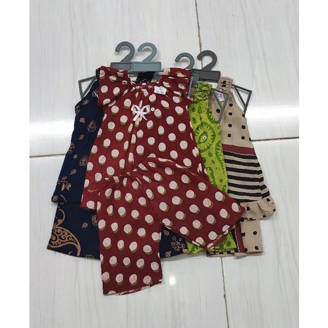 Setelan Daster anak bahan katun batik pekalongan