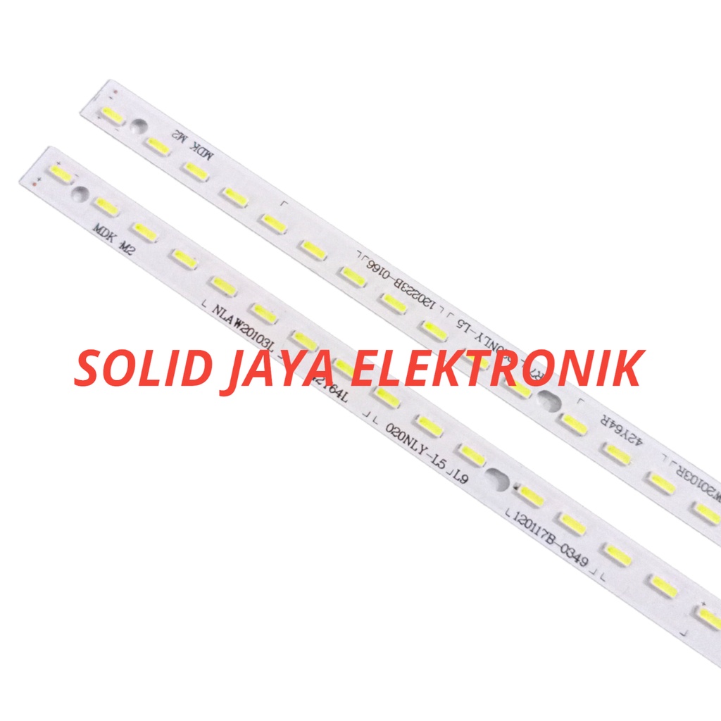 BACKLIGHT TV LED PANASONIC 42 INC TH-L42E30G THL42E30G TH L42E30G 42E30G L42E30 LAMPU BL SMD STRIPS STRIP 64LED 64K 64 K 42INC TH-L42E30 THL42E30 42IN 42INCH LED SMD PANASONIK 42 INCH IN