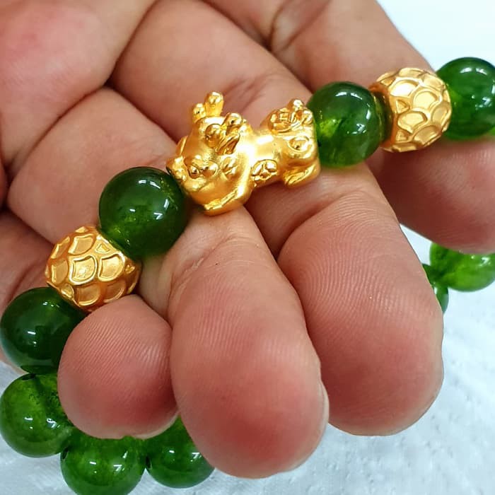 gelang emas hongkong pixiu 999 24 k variasi 5