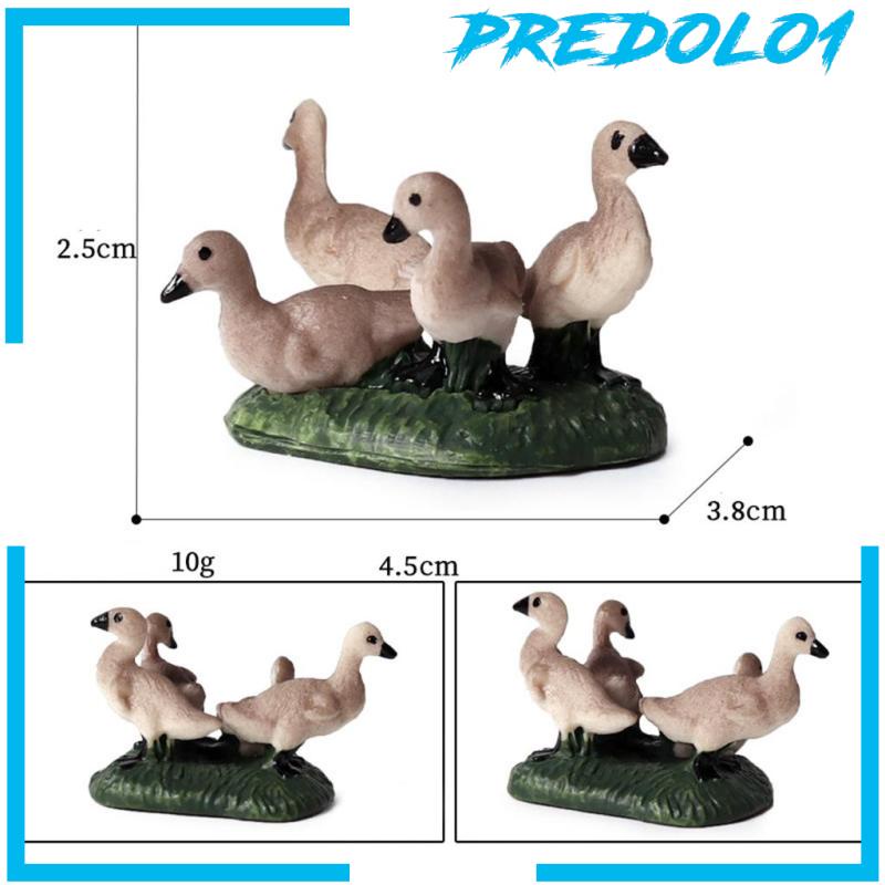 (Predolo1) 4pcs / Set Mainan Edukasi Bentuk Ayam / Bebek / Angsa Untuk Anak Belajar