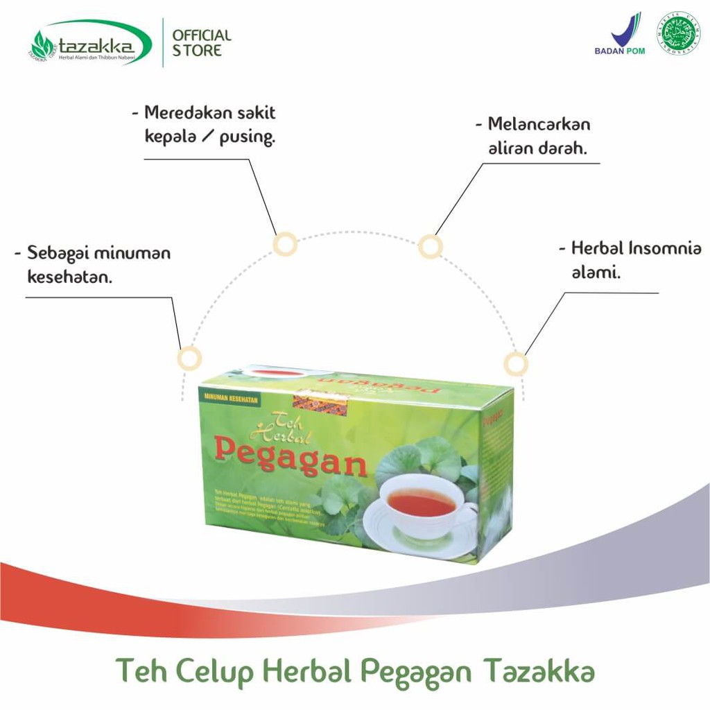 TEH PEGAGAN Herbal Tazakka ORIGINAL Halal BPOM RESMI