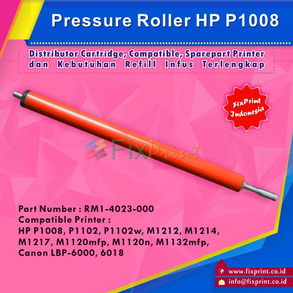 Pressure Roller HP P1008 P1102 P1102w M1212 M1214, Lower Pressure Murah