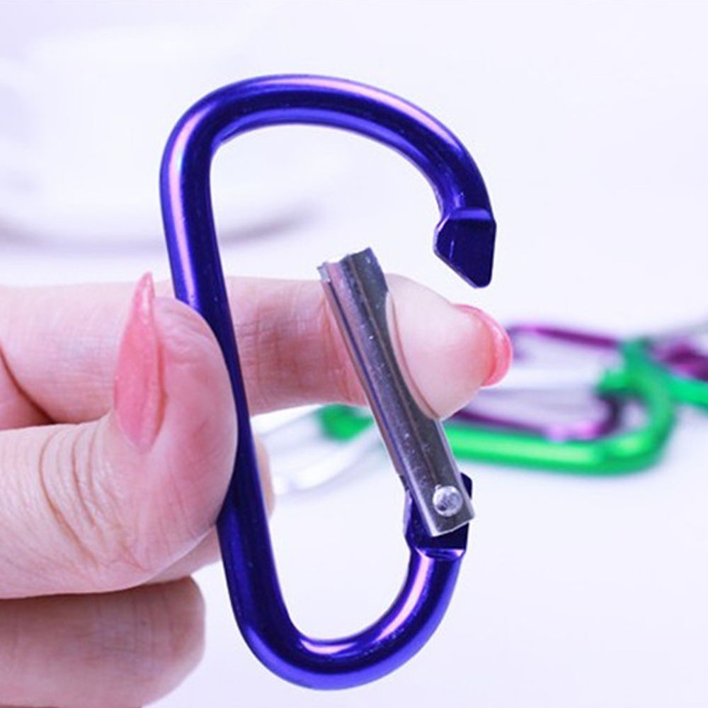 5pcs Carabiner Mini Multifungsi Untuk Hiking / Camping / Climbing