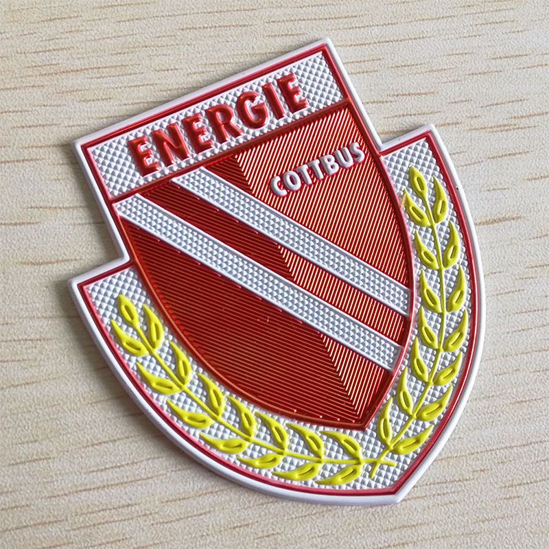 (PUSAT PEMBUATAN KARET) Patch Emblem Jersey karet custom untuk kaos sepak bola 3d 2d langsung press