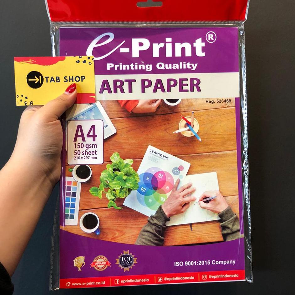 

Terbaik EPRINT ART PAPER 150 GSM 50 LEMBAR / KERTAS ART PAPER .,