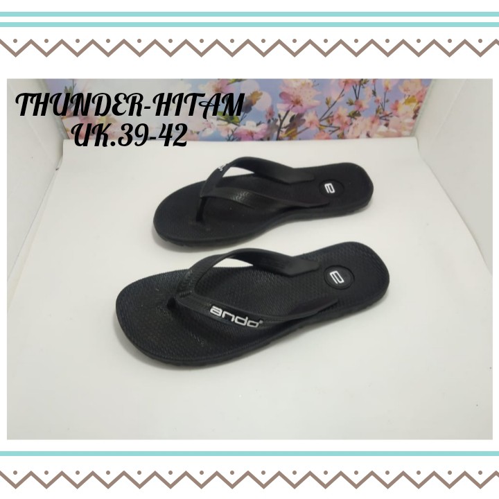 SENDAL SLIPPER PRIA DEWASA - SANDAL DISTRO PRIA ANDO THUNDER 38-42