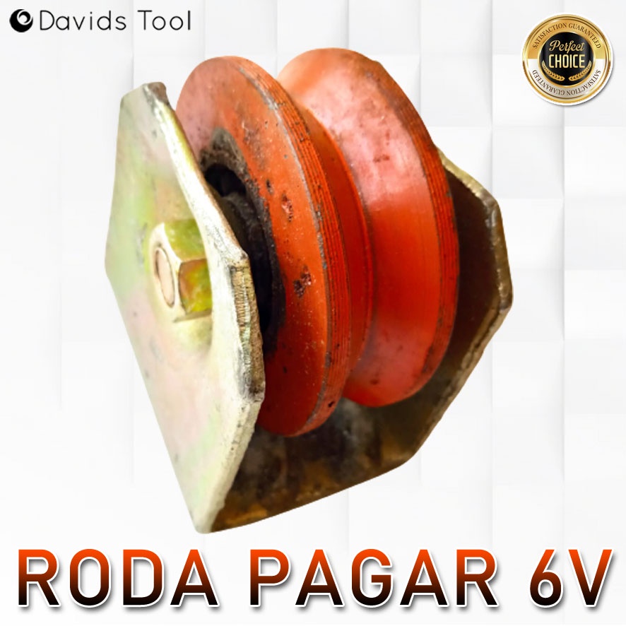 Roda Pagar Besi Gerbang Dorong Medan 6cm V