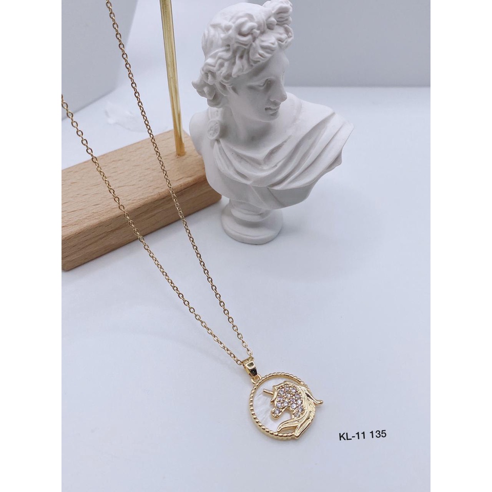 COD! kalung titanium anti karat/ kalung unicorn titanium / kalung kuda