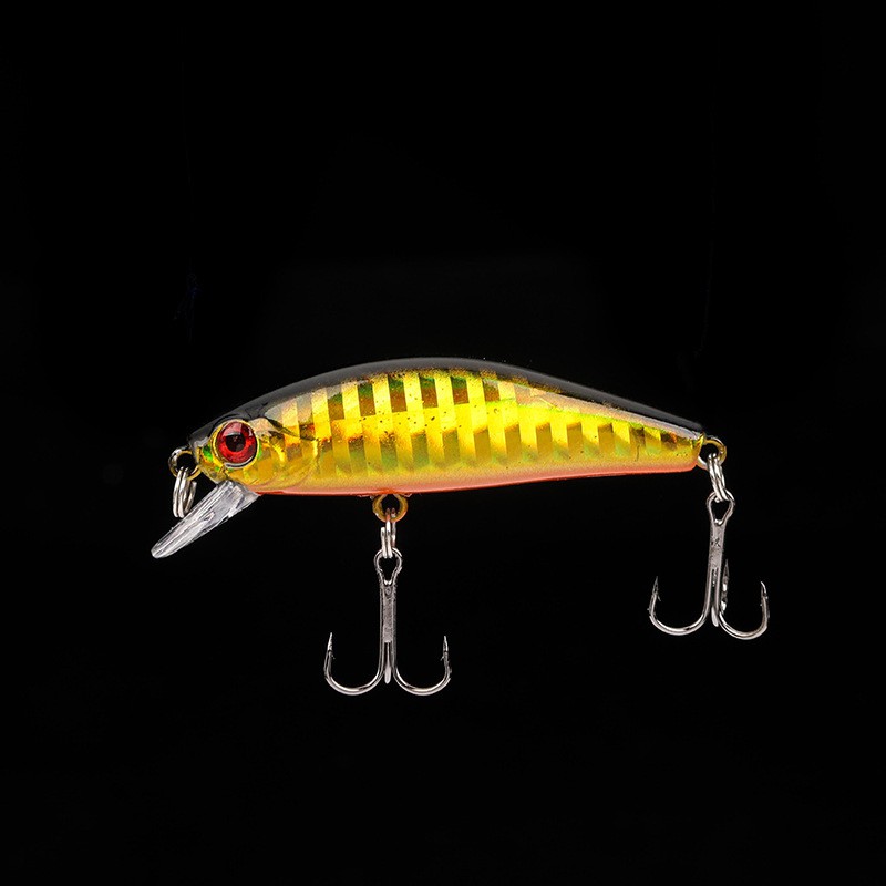 1pc Umpan Pancing Ikan Minnow Mata 3D 55mm 6.5g Fishing Lure Sinking Swimbait Bass Bait Tackle