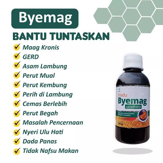 

Madu Byemag Obat Herbal Maag Kronis Nyeri ulu Hati Akut Bye Maag 280gr