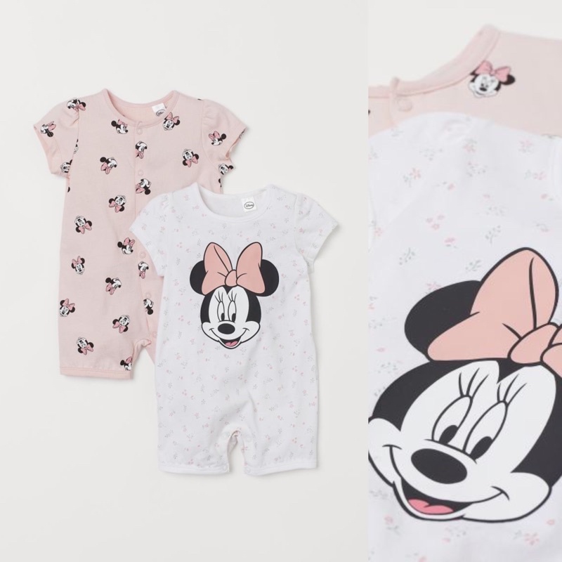 H&M Light Pink Minnie Mouse Romper SALE