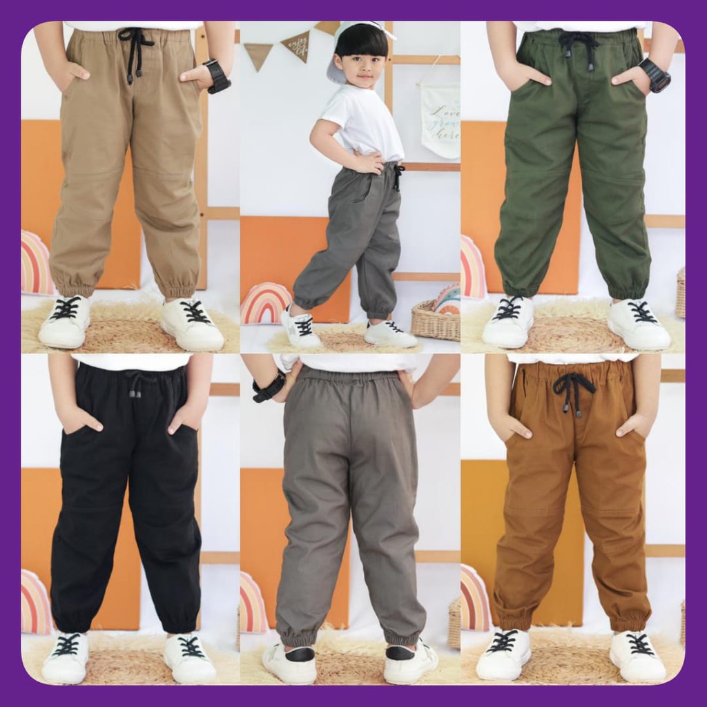 HappyOliver CELANA JOGER C TALI PANJANG POLOS celana pants anak laki premium