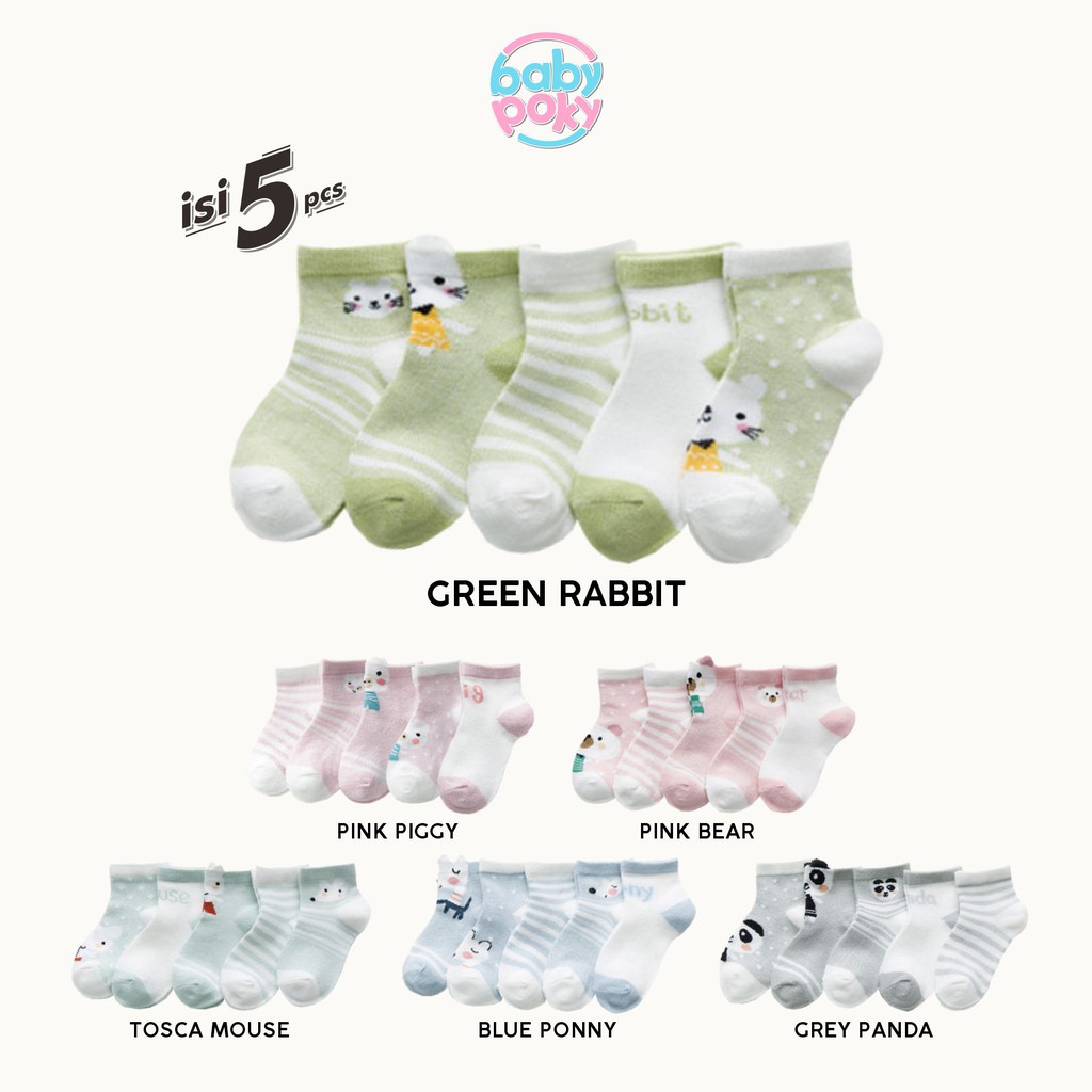 (0-6 bulan) COD KAOS KAKI KARAKTER HEWAN CUTE ANIMAL ANAK BAYI LAKI-LAKI PEREMPUAN LUCU IMPORT