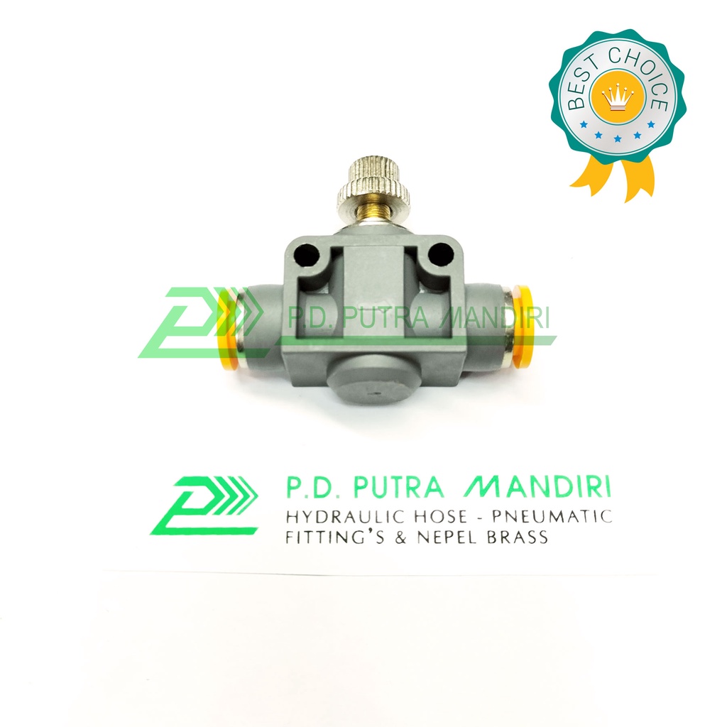 SC - 6mm Fitting Pneumatic Speed Control Selang 6mm x Selang 6mm