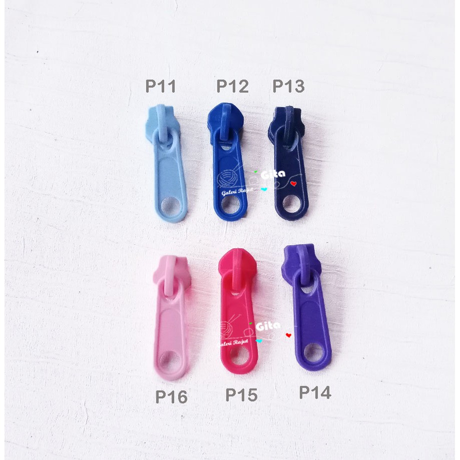 Kepala Resleting No. 5 / Kepala Resleting Gigi Plastik (Nylon) Bahan Plastik