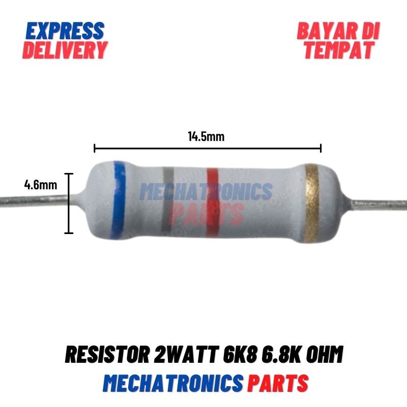 [PAS-9206] RESISTOR 2WATT 6K8