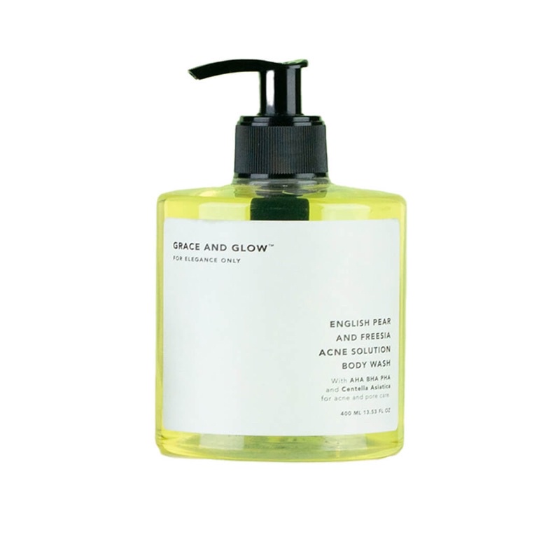 GRACE &amp; GLOW BODY WASH ENGLISH PEAR &amp; FREESIA ANTI ACNE SOLUTION