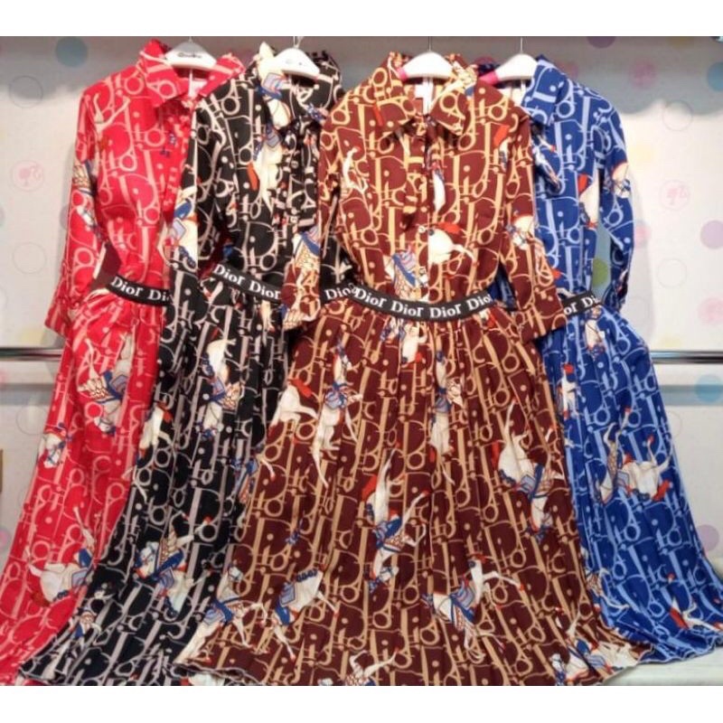 GAMIS ANAK/STELAN ROK GAMIS PLISKET ANAK PEREMPUAN/STELAN ROK KEMEJA