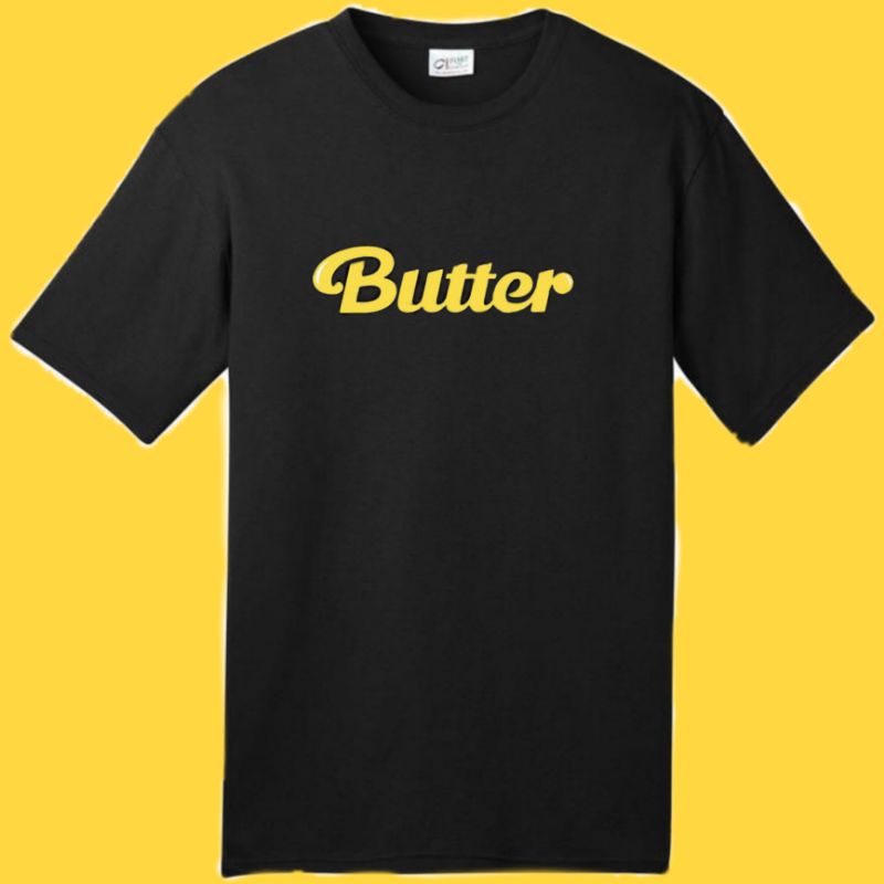 BTS BUTTER TSHIRT - BIG LOGO " Butter " - Baju BTS Butter