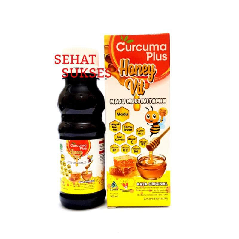 Curcuma Plus Honey Vit Syrup - Madu Multivitamin 100ml
