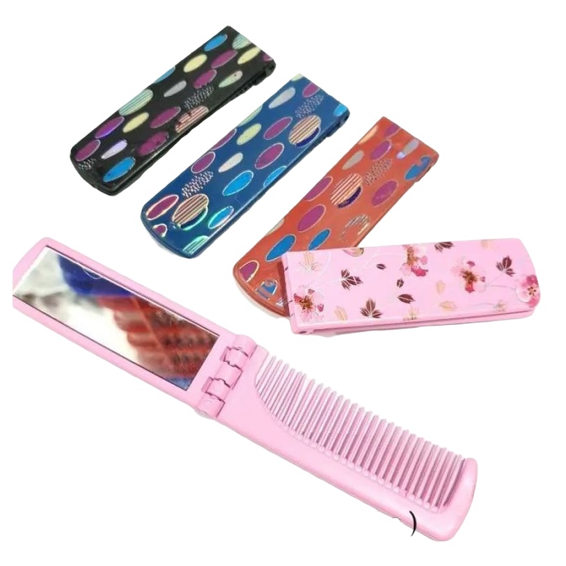 [DEASHOP] SISIR LIPAT KACA / CERMIN LIPAT SAKU / KACA SISIR LIPAT PENDEK LOKAL