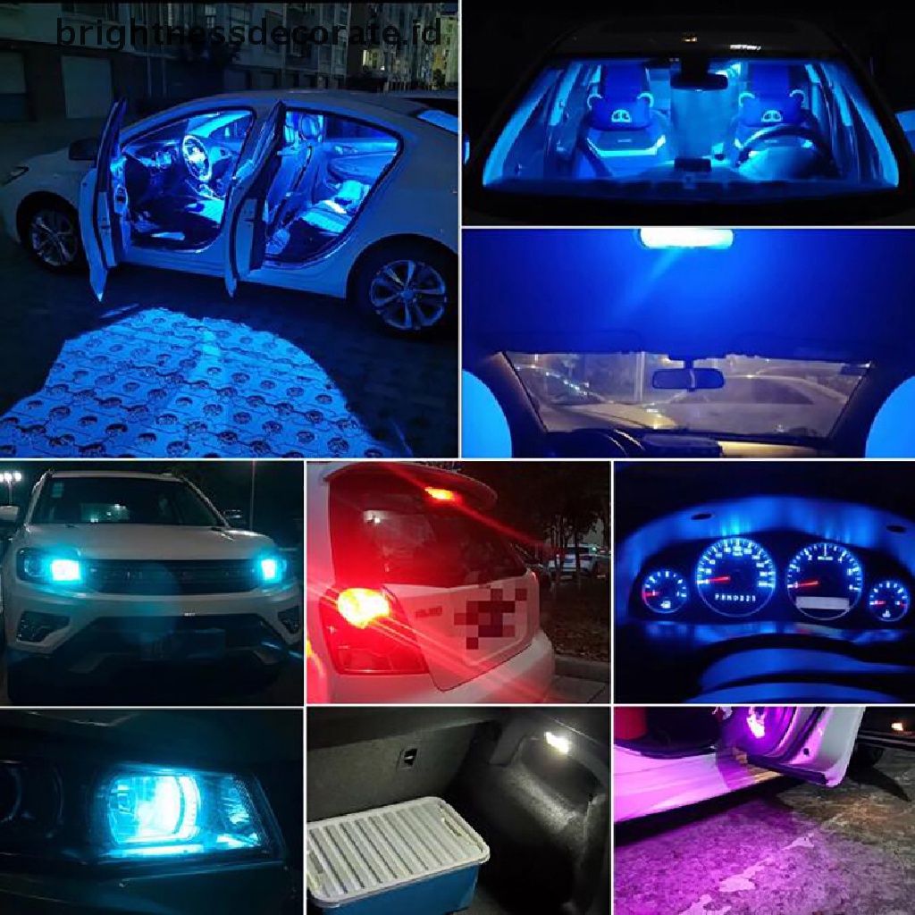 5pcs Lampu Led T10 Untuk Plat Nomor Mobil