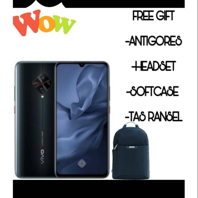 Ram 8gb rom 128gb hp vivo s1 pro gransi resmi bkan xs 11 note 10 mi9t k20 v17 s10