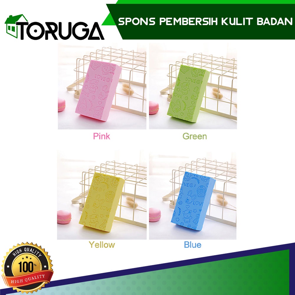 Spons Penghilang Kotoran Pembersih Daki Badan Efektif Bersih Sponge Busa Sikat Badan Sabun